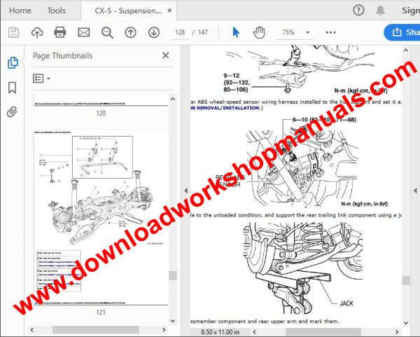 Mazda cx5 service repair manual